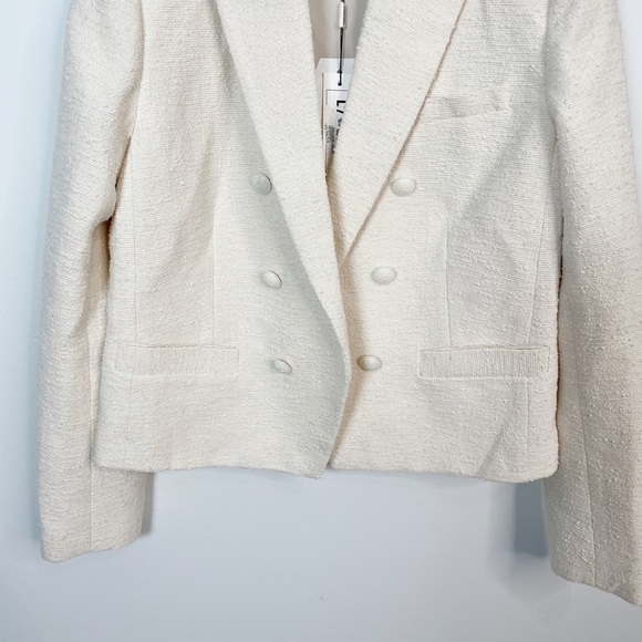 L’AGENCE Brooke Double Breasted Crop Blazer Jacket - Picture 4 of 6